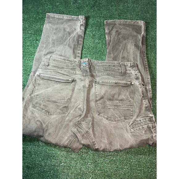 VTG Outdoor Kuhl Canvas Olive green Pants Mens Size 36x32 - Picture 7 of 12